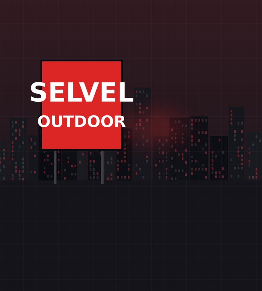 Large-format billboard installed on a high-traffic city landmark